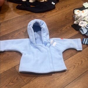 Soft Blue Baby Wrap Jacket